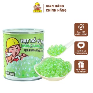 Hạt Nổ Củ Năng Màu Xanh Lá Cây TenTen | Topping Hộp 850g | TENTEN
