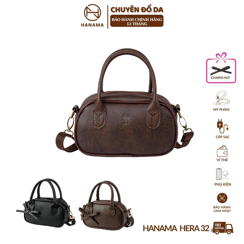 [SALE DAILY _ GIÁ SỐC] Túi xách ngang HERA 32 dáng cổ điển Hanama tặng charm nơ theo mầu túi