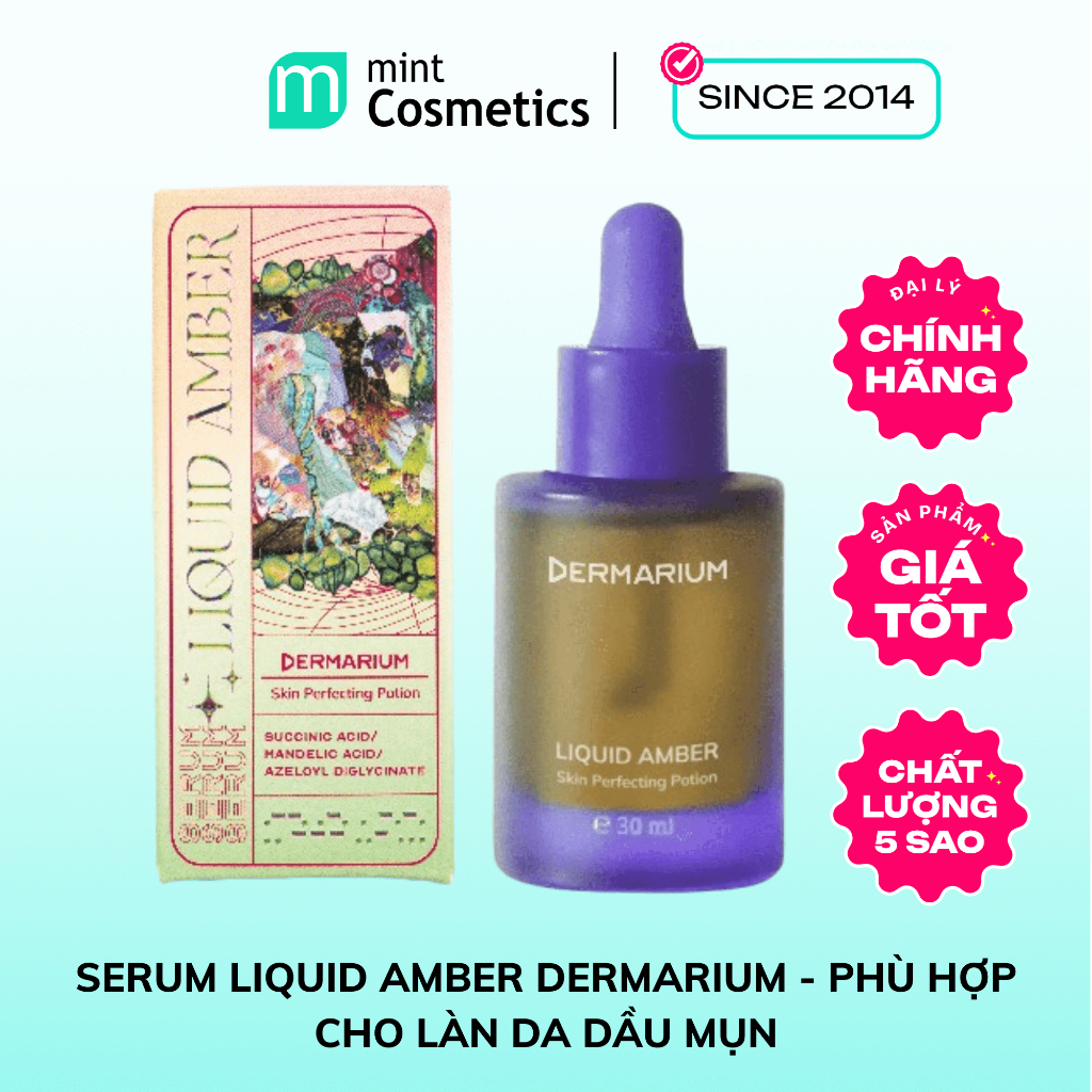 Serum Liquid Amber Dermarium - Phù Hợp Cho Làn Da Dầu Mụn