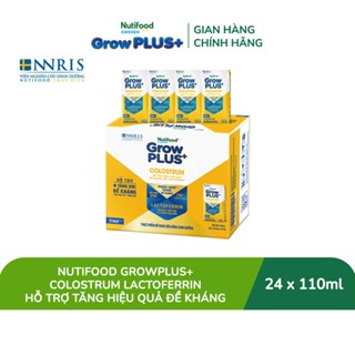   Livestream Lucie  Thùng 24 hộp Sữa bột pha sẵn Nutifood Sweden GrowPLUS+ Colostrum Lactoferrin 110ml 