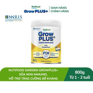   Livestream BeyondK  Sữa Bột Nutifood Sweden GrowPLUS+ Sữa Non Immunel từ 1 - 2 tuổi lon 800 g  Bao bì tuỳ lô hàng  