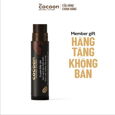 MEMBERGIFT - HÀNG TẶNG KO BÁN - Tẩy da chết môi cà phê Đắk Lắk Cocoon môi ẩm mềm 5g