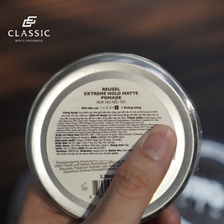 Sáp vuốt tóc Reuzel Extreme Hold Pomade
