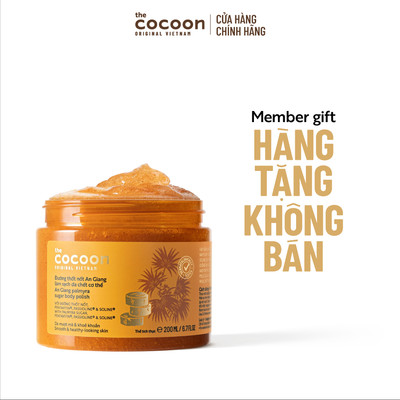 MEMBERGIFT - HÀNG TẶNG KO BÁN - Tẩy da chết cơ thể đường thốt nốt An Giang Cocoon 200ml