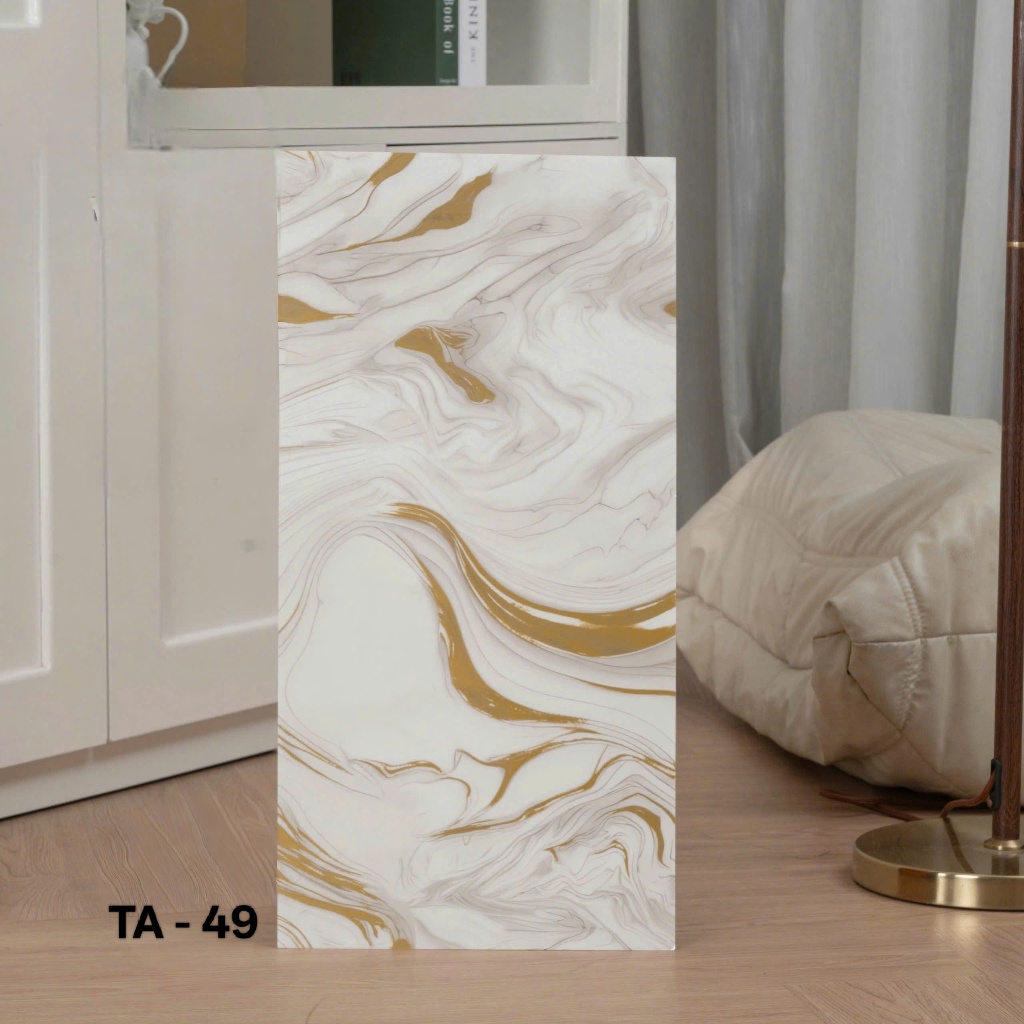 COMBO 50 tấm dán tường phủ nhựa PVC 3D Kích Thước 60x30cm tráng nhôm mặt sau xốp dán tường pvc vân đ