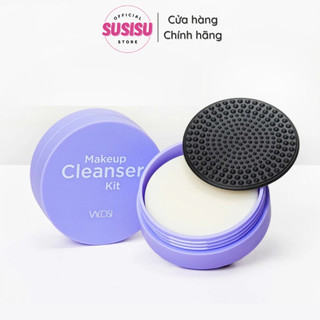  Hộp làm sạch cọ trang điểm kèm xà bông Vacosi - DC14 - VACOSI MAKEUP CLEANSER KIT 