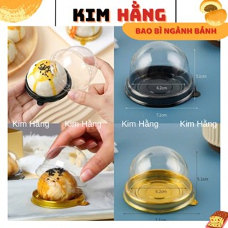 100 Hộp cầu XY68S đựng bánh trung thu mini, đựng bánh Mochi , đựng bánh 50gr - 75gr