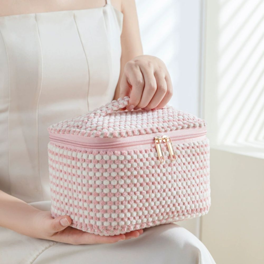 Ảnh 5 của Túi đựng mỹ phẩm, đồ trang điểm, Makeup BEABIAI chống thấm nước, có quai xách, khóa kéo tiện lợi