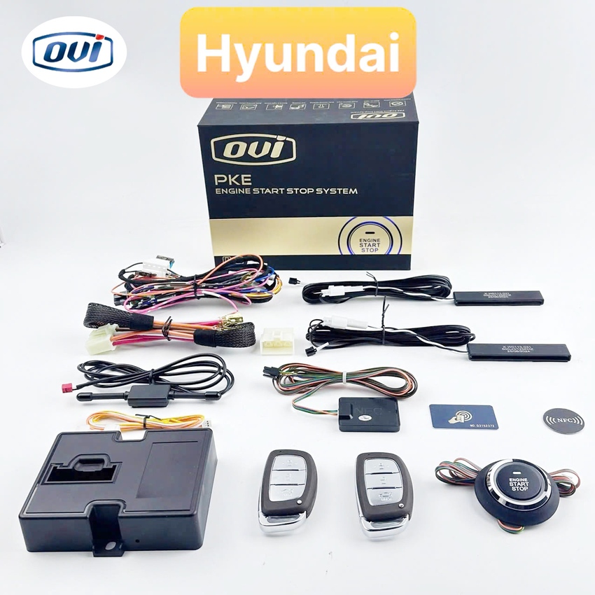 Bộ chìa khóa thông minh OVI START-STOP điều khiển từ xa dành cho ô tô Hyundai - Mã: OVI-EF007 - Hàng