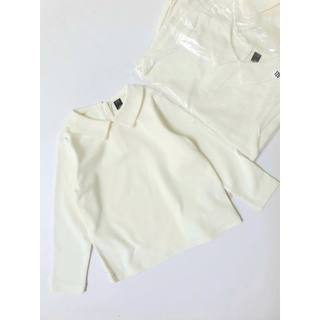 Áo m0im0i cotton trắng kem bé gái