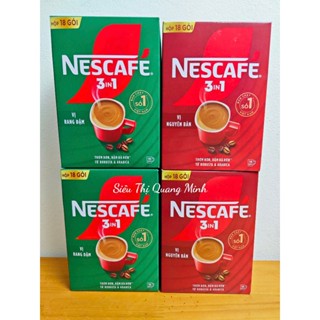 Hộp Cà Phê Hòa Tan NESCAFE 3in1 228g - 18 Gói x 16G