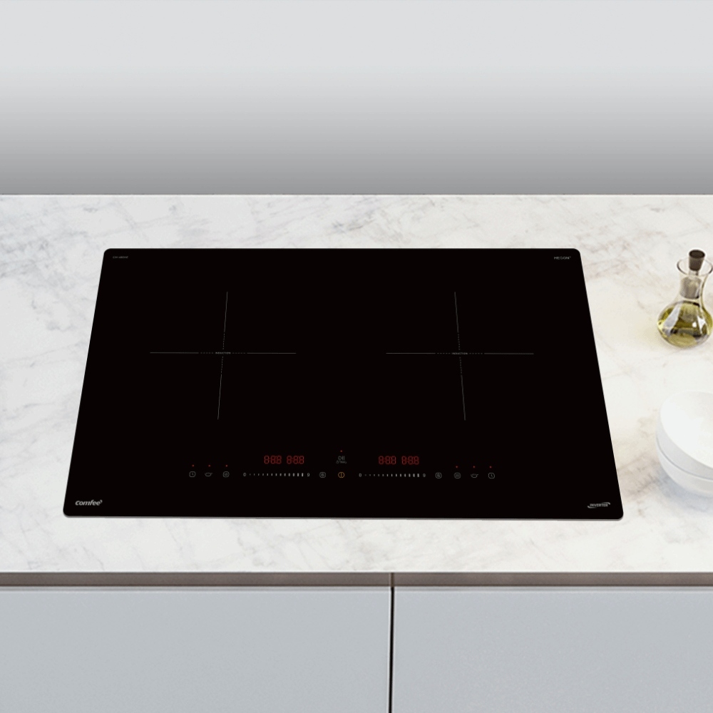 Bếp từ đôi lắp âm Comfee CIH-40DHE AI Inverter 4000W, sò IGBT Đức, bảo hành chính hãng