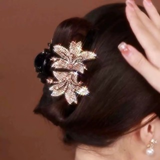  Kẹp tóc càng cua hoa đính đá lấp lánh cao cấp phụ kiện cài tóc nữ sang trọng kẹp giữ tóc dự tiệc đẹp 
