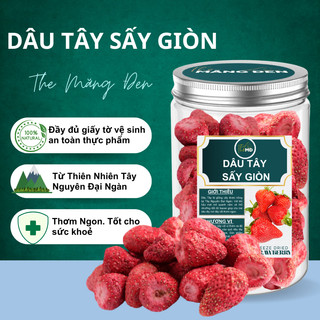 Dâu Tây Sấy Thăng Hoa Giòn Không Đường The Măng Đen Hộp 100G Đặc Sản Tây Nguyên Đại Ngàn 