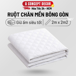 Ruột Chăn Mền bông Cao Cấp A Concept Decor Siêu Ấm Nhẹ Cho Mùa Hè Thu Đông Chăn Bông Dày Chuẩn Khách Sạn 5 sao 2mx2m2