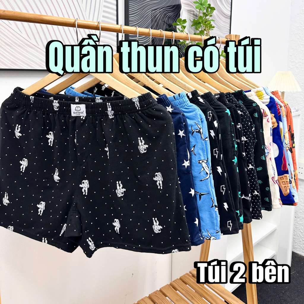 Quần đùi nam có túi Seven Boxer cá tính