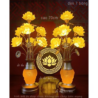  bộ đèn thờ lưu ly hoa sen 7-9 bông Hàng Nhập Khẩu chất lượng cao mẫu mới 2026 