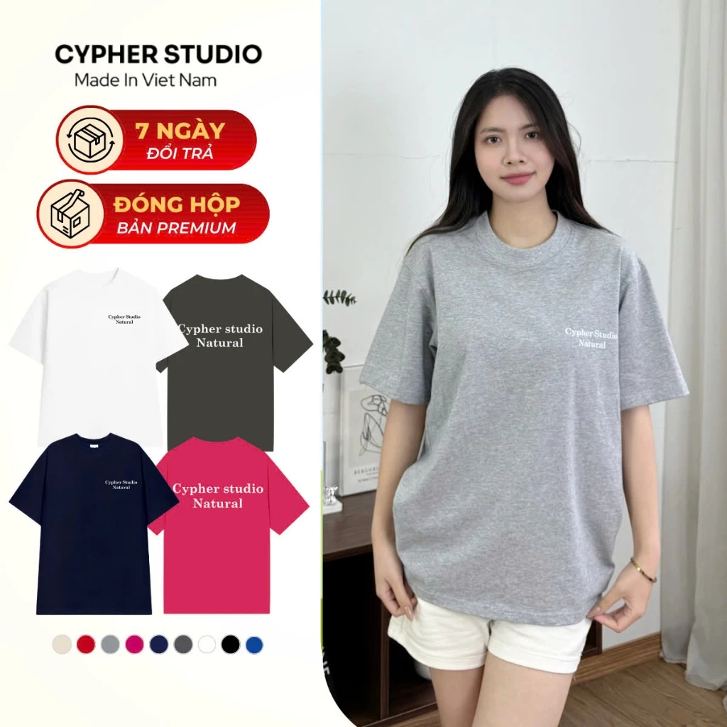 [ Deal Sốc - 2/9 ] Áo Thun Nam Nữ Form Rộng Basic TH.STUDIO Chất 100% Cotton 2 Chiều Thoáng AP01
