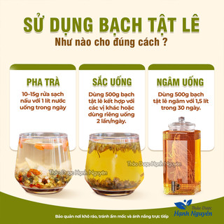Bạch tật lê khô 100g, đã sao vàng thơm, sạch - Thảo Dược Hạnh Nguyên