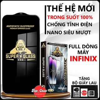  Kính cường lực Infinix Hot 30  30i  40  40i  40 Pro  50  50i Note 30 5G Full màn.Miếng dán màn hình 