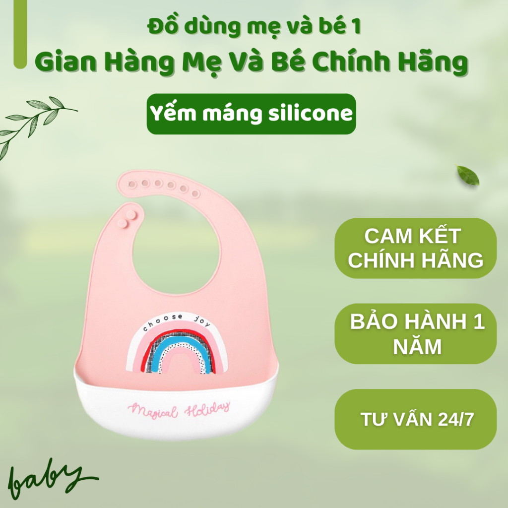 Yếm máng silicone muslin - Tiện dụng cho bé