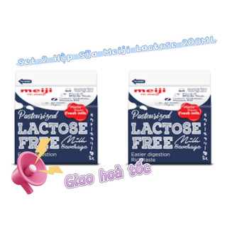 Set 2 Hộp Bé- Sữa Meiji Lactose Free Mini 200Ml