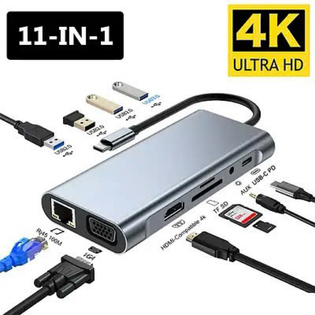 Hub Type C to Hdmi 11 in 1