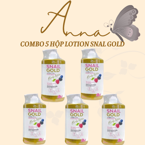 Sữa dưỡng thể trắng da Snail Gold Arbutin Lotion Thái Lan
