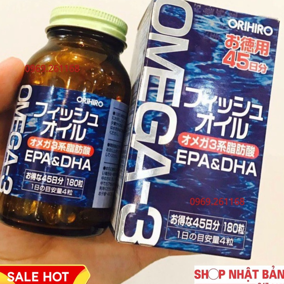 Dầu Cá Omega 3 Orihiro Fish Oil, Viên Uống Omega 3 Nhật Bản