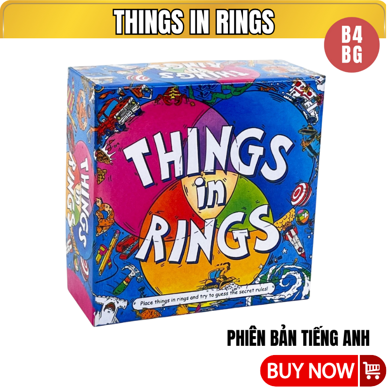 Board game Things in Rings 2024 bản thuần tiếng anh - B4KIDS