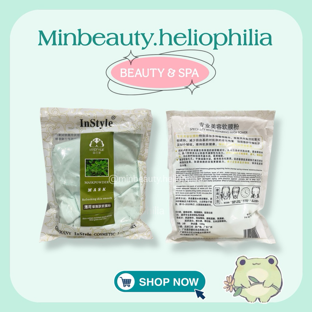 (Chuyên Spa) Bột nạ dẻo bạc hà InStyle (bịch 700g)
