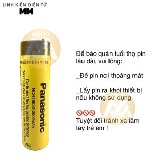 Pin - Battery 18650 dung lượng cao 2600mAh 5C 10A Panasonic - Dùng cho các thiết bị điện tử