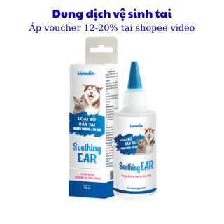 Dung dịch vệ sinh tai cho chó mèo Vemedim Smoothing Ear