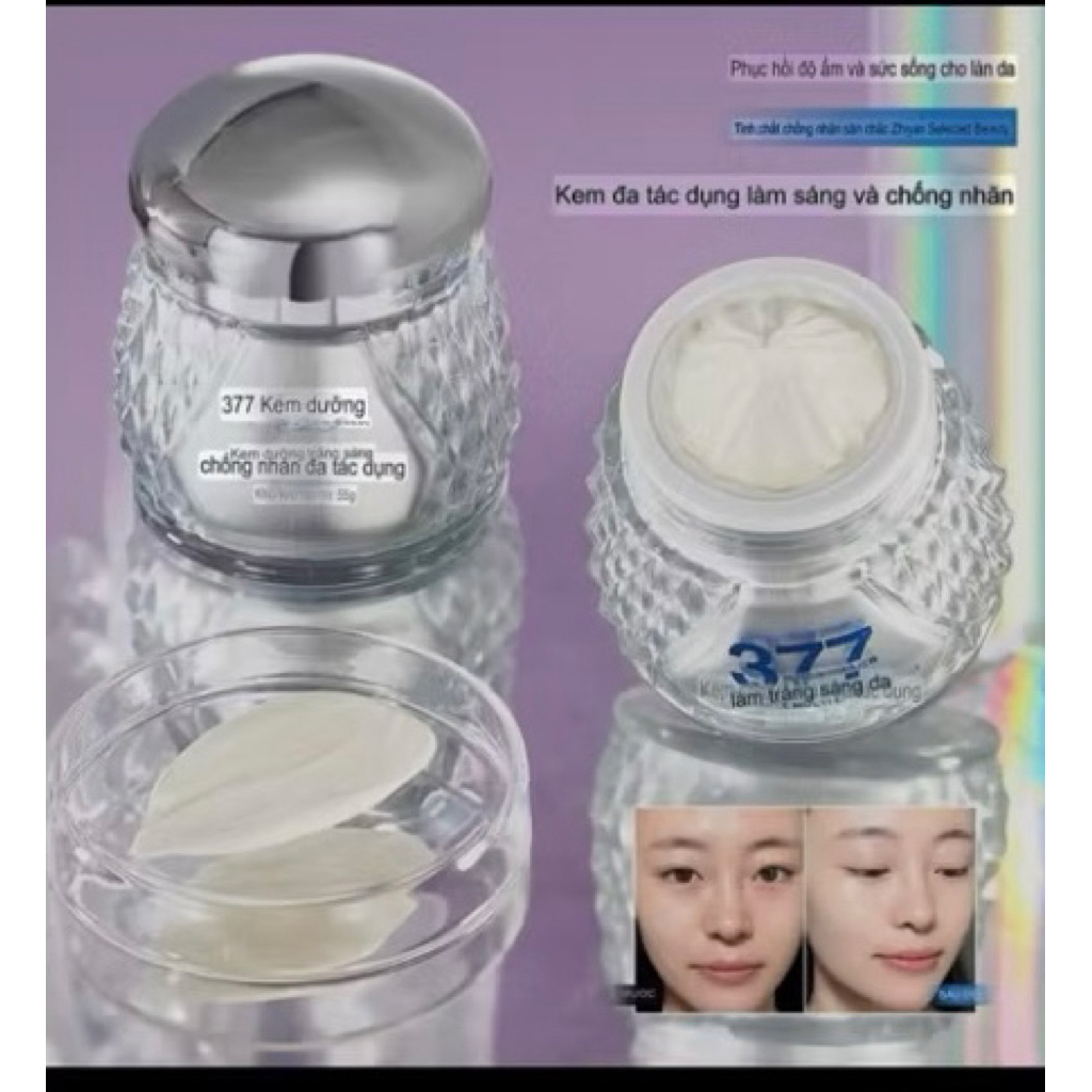 377 Kem làm trắng da Kem xóa nám Kem xóa đốm trắng Niacinamide loại bỏ tàn nhang nám da Làm trắng da