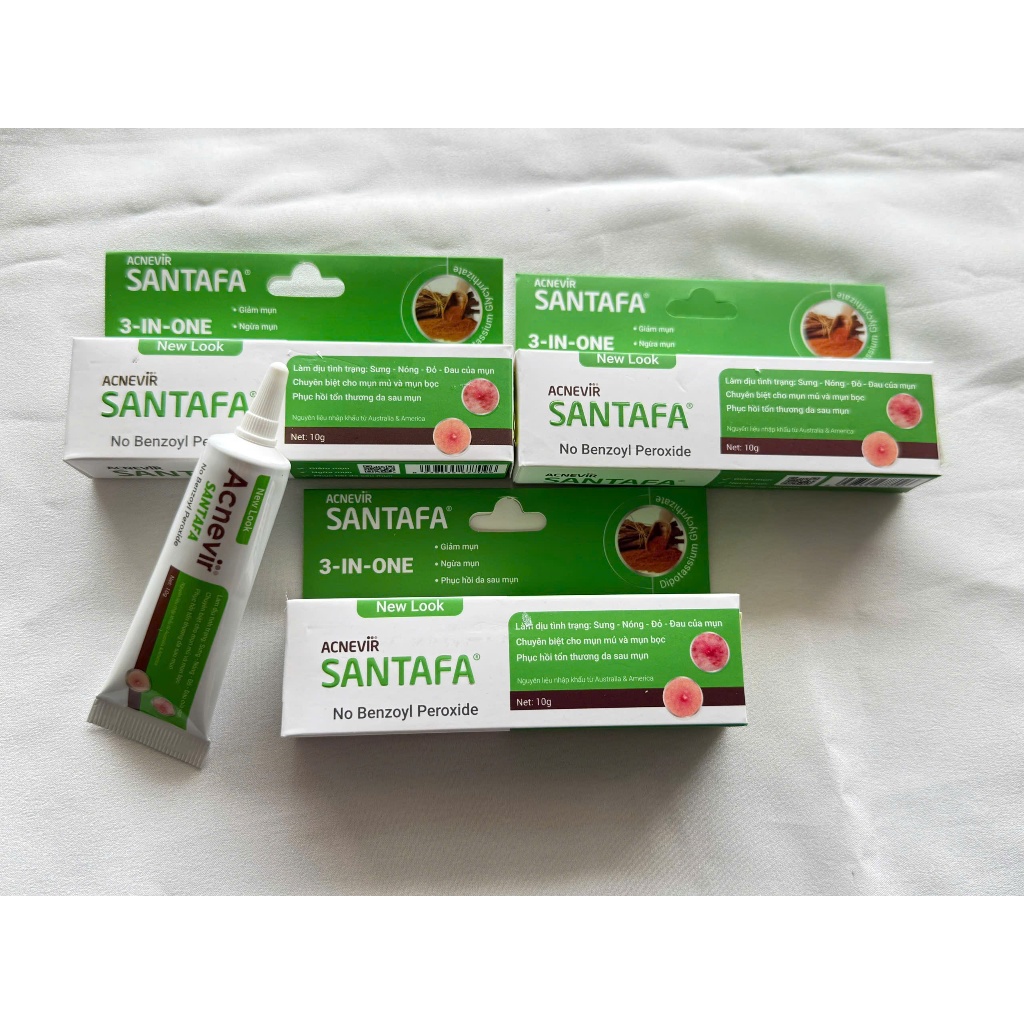 Gel Trị Mụn Sưng Viêm Acnevir Santafa 15gr