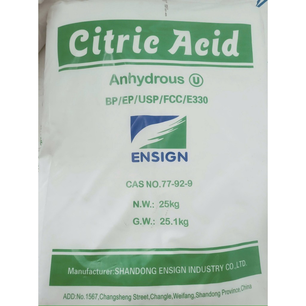 1Kg bột chanh, bột citric khan, mono, bột chua, bột thí nghiệm, axit citric