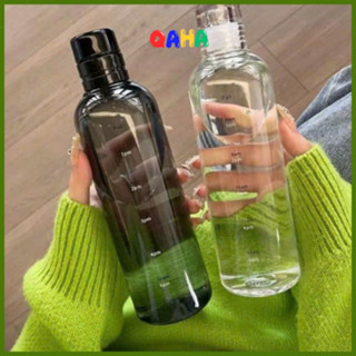 Bình Nước nhựa TRONG SUỐT 500ml Có Thang Đo CHIA VẠCH THỜI GIAN Tiện Dụng 