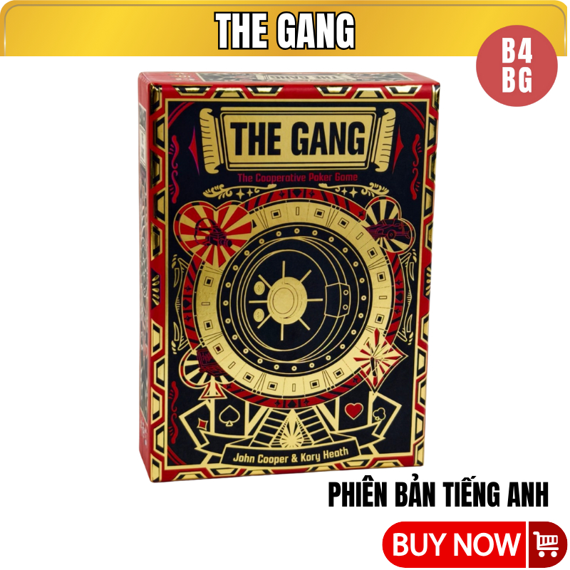 Board game The Gang 2024 cao cấp bản tiếng anh - poker new style - B4KIDS