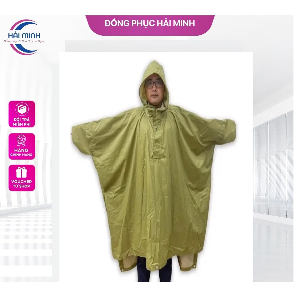 Áo mưa choàng cao cấp X26 Bộ Quốc Phòng