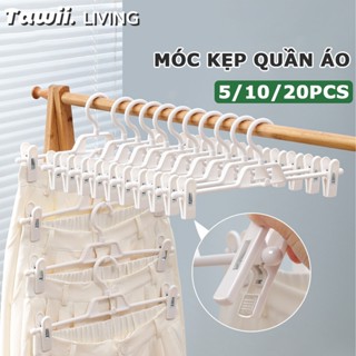 Tawii. Móc Treo Đồ Lót Xoay 360 độ Móc Treo Quần Áo Có kẹp Móc Treo đồ Chống Trượt Móc Kẹp quần áo
