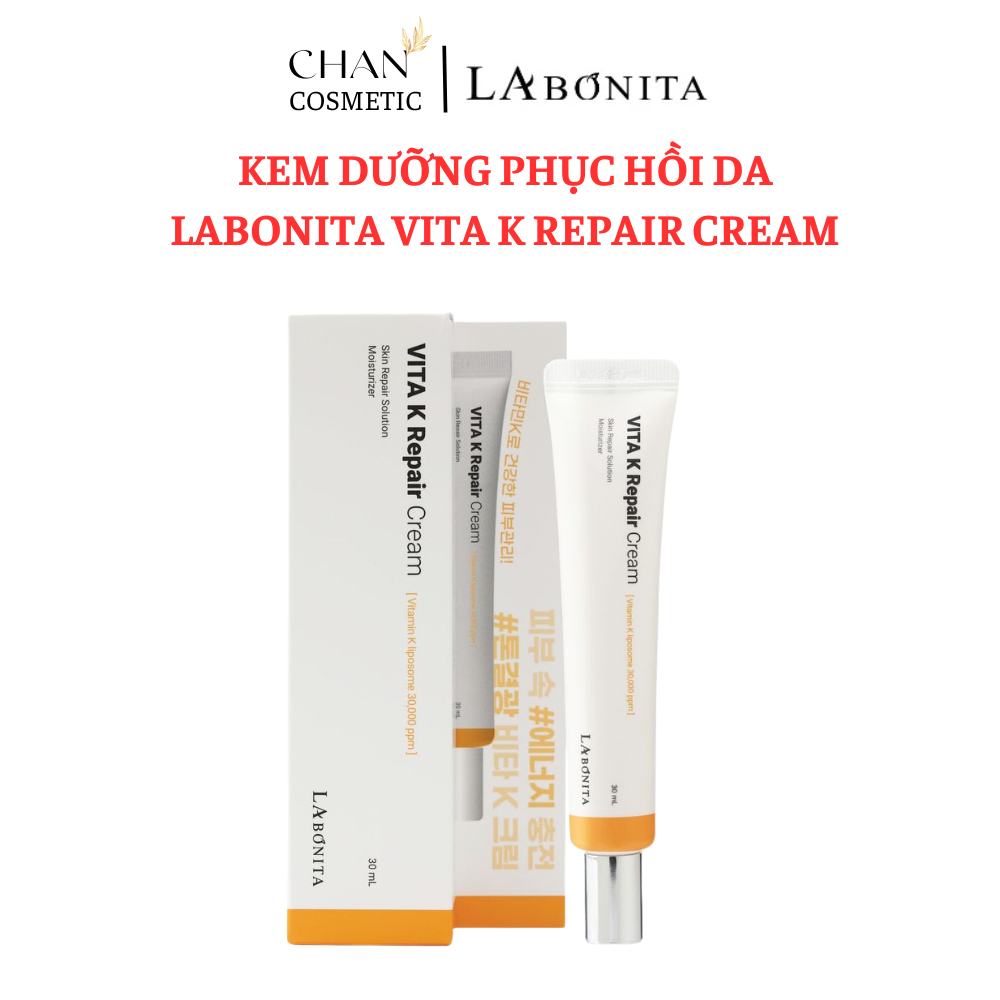 Kem Dưỡng Phục Hồi Da LaBonita Vita K Repair Cream 30ml, Phục hồi, làm dịu, chống lão hoá da