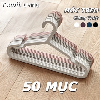 Tawii. Móc Treo Quần Áo Chống Trượt Móc Quần Áo Nhựa quần áo không bị biến dạng Thiết kế rãnh