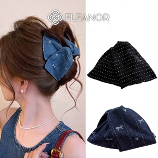 Kẹp tóc nữ Eleanor Accessories càng cua hình tam giác chấm bi phụ kiện tóc kẹp tóc nơ tiểu thư 10467