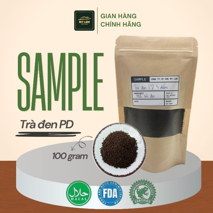 [Sample] Trà Đen PD Mỹ Lâm đậm vị thơm chuẩn Barista 100g