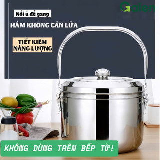  Nồi Ủ Nhiệt Chân Không Inox Dung Tích 5.5L GALEN G014 Nồi Ủ Đa Năng Giữ Nóng Thức Ăn Lên Đến 12 Giờ 