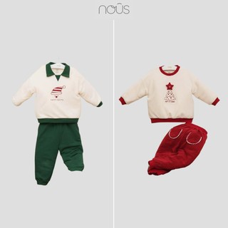  Bộ quần áo dài tay thêu trang trí noel Nous 