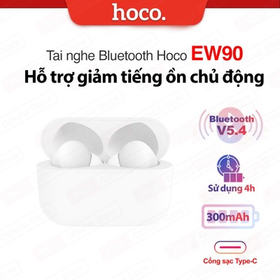 Tai nghe Bluetooth V5.4 Hoco EW90 - Kết nối siêu nhanh, ổn định, không lo gián đoạn
