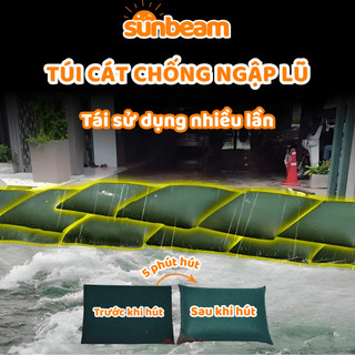 Túi Cát Chống Ngập Lũ Tái Sử Dụng SUNBEAM, Bao Hút Nước Bảo Vệ Nhà Cửa Trước Mưa Bão Thiên Tai