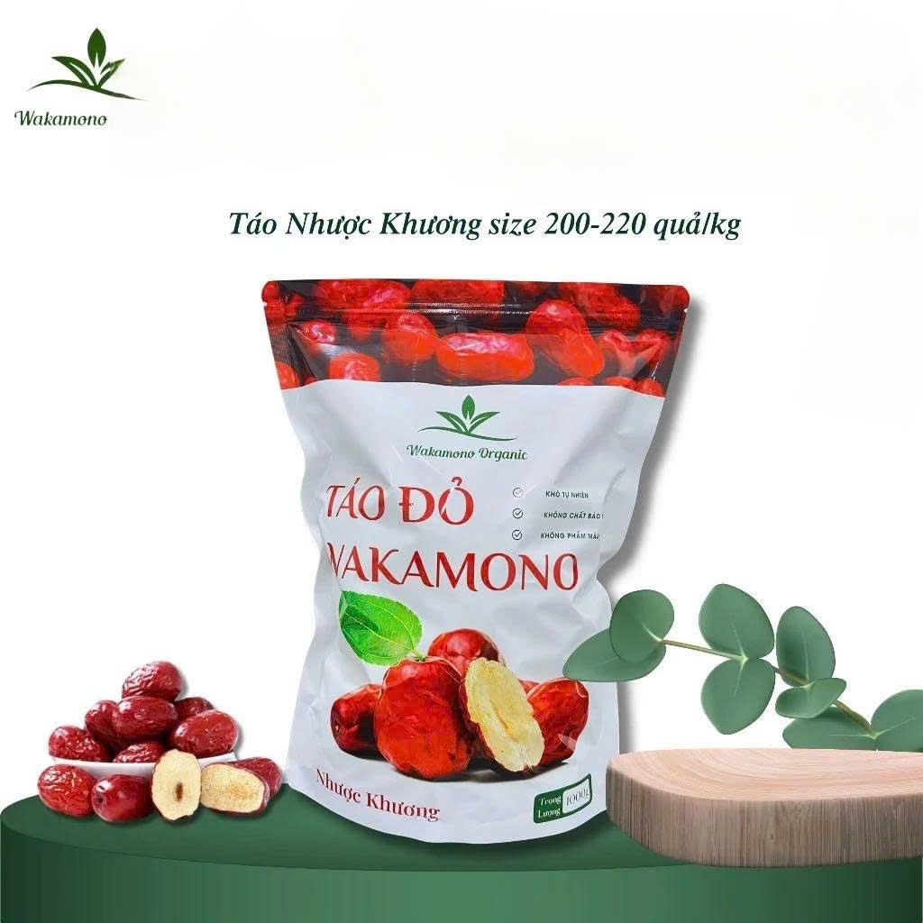 1KG Táo đỏ Nhược Khương hữu cơ size trung 200 /220 quả/kg Wakamono, ,mềm dẻo, ăn ngon.giá sỉ