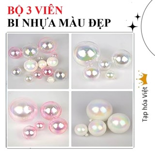 SET 3 BI NHỰA Trang Trí Bánh – Phụ Kiện Bánh Kem, Bánh Sinh Nhật, quả cầu nhựa trang trí decor
